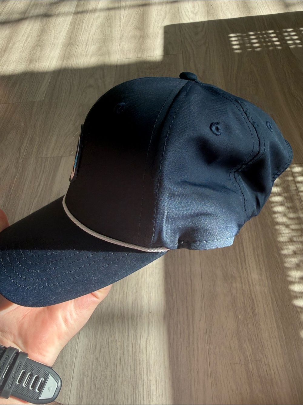 Imperial Golf Navy Rope Hat Floral Golf Clubs Patch Adjustable Cap - Picture 2 of 3